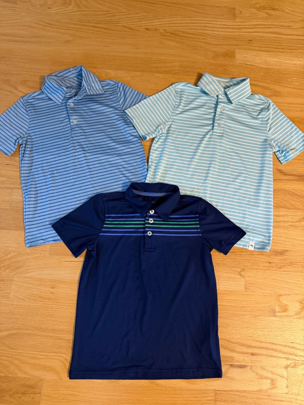 3 pc boys Tommy Bahama Active Lightweight DriFit Performance Polos, Size 5/6